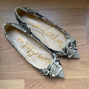 Sam Edelman snake skin print flats